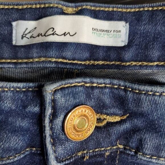 KanCan x Maurices High Rise Ankle Skinny Jeans Sz 31 Raw Hem Stretch - Picture 6 of 8